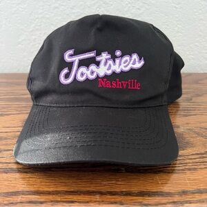 Tootsies Nashville Black Embroidered Snapback Baseball Hat